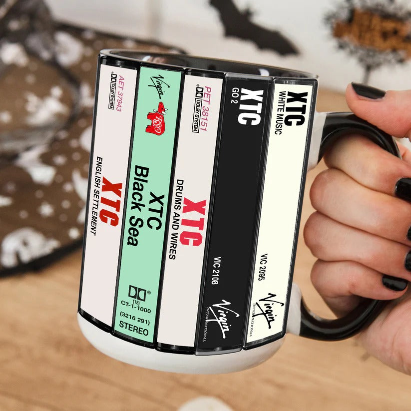 XTC Cassette Collection Accent Mug Retro Gift for Music Lovers GradoCreations