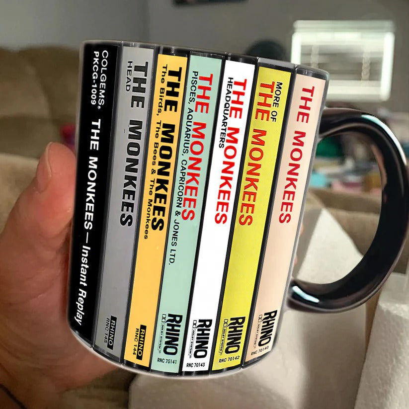 The Monkees Cassette Collection Ceramic Accent Mug Gift GradoCreations