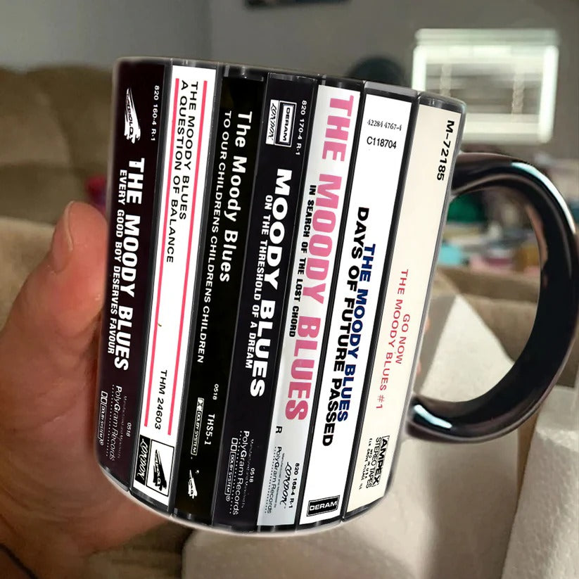 Moody Blues Cassette Collection Accent Mug Retro Gift GradoCreations