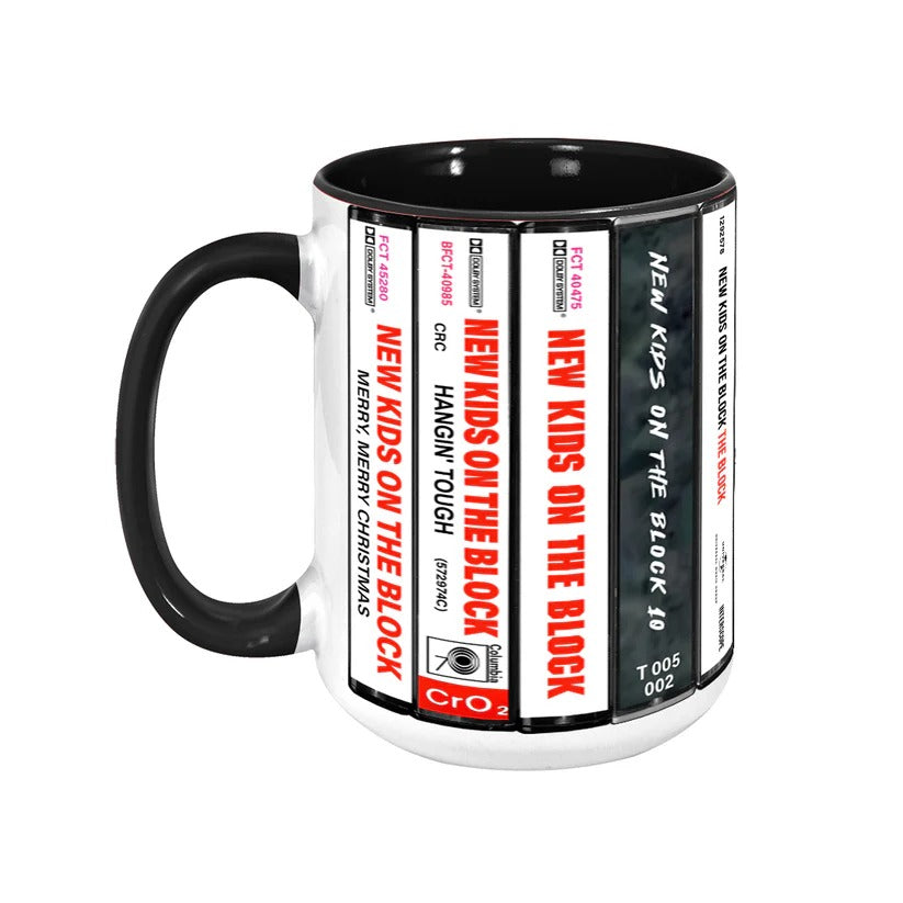 New Kids on the Block Retro Accent Mug | Ceramic Music Gift GradoCreations