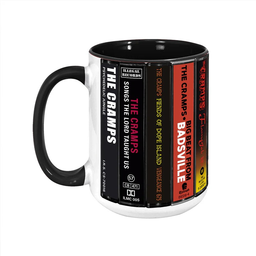 The Cramps Retro Cassette Accent Mug Ceramic Drinkware GradoCreations