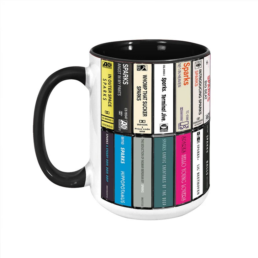 Retro Cassette Collection Accent Mug Ceramic Drinkware Gift GradoCreations