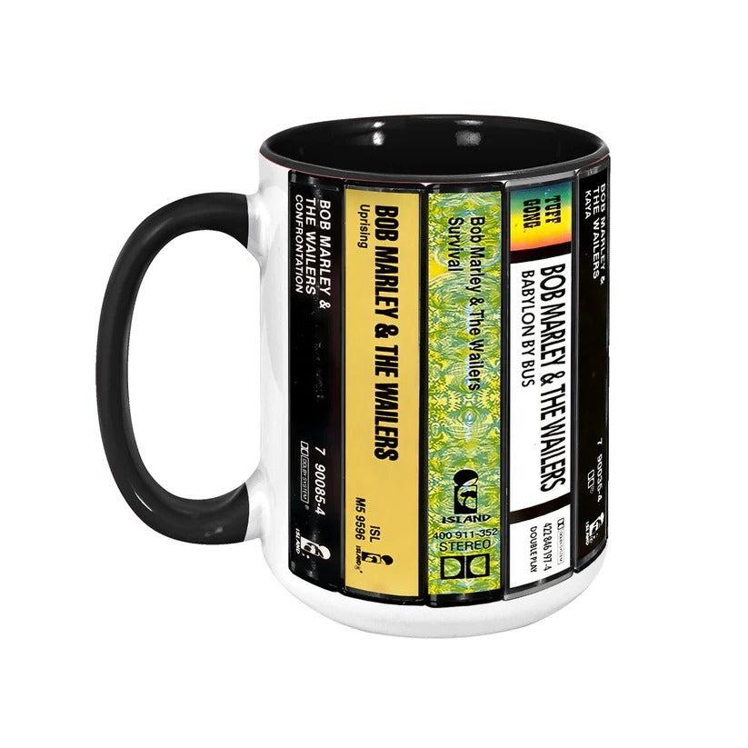 Bob Marley Cassette Collection Ceramic Accent Mug Gift GradoCreations
