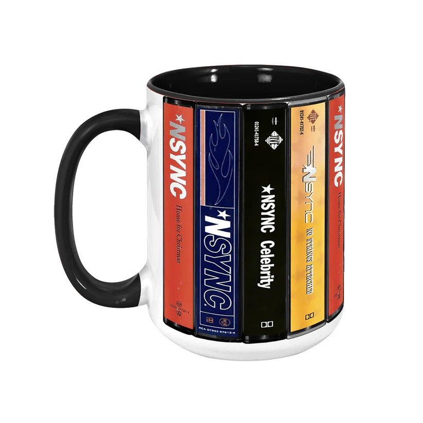 NSYNC Cassette Collection Accent Mug Retro Gift for Music Lovers GradoCreations