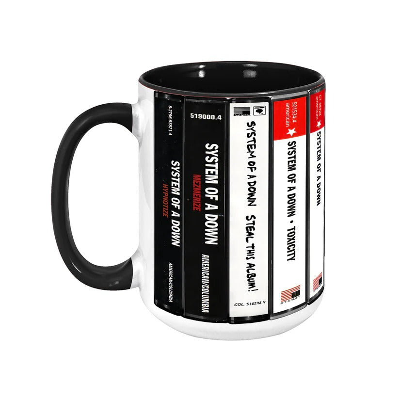 System Of A Down Cassette Collection Ceramic Accent Mug GradoCreations