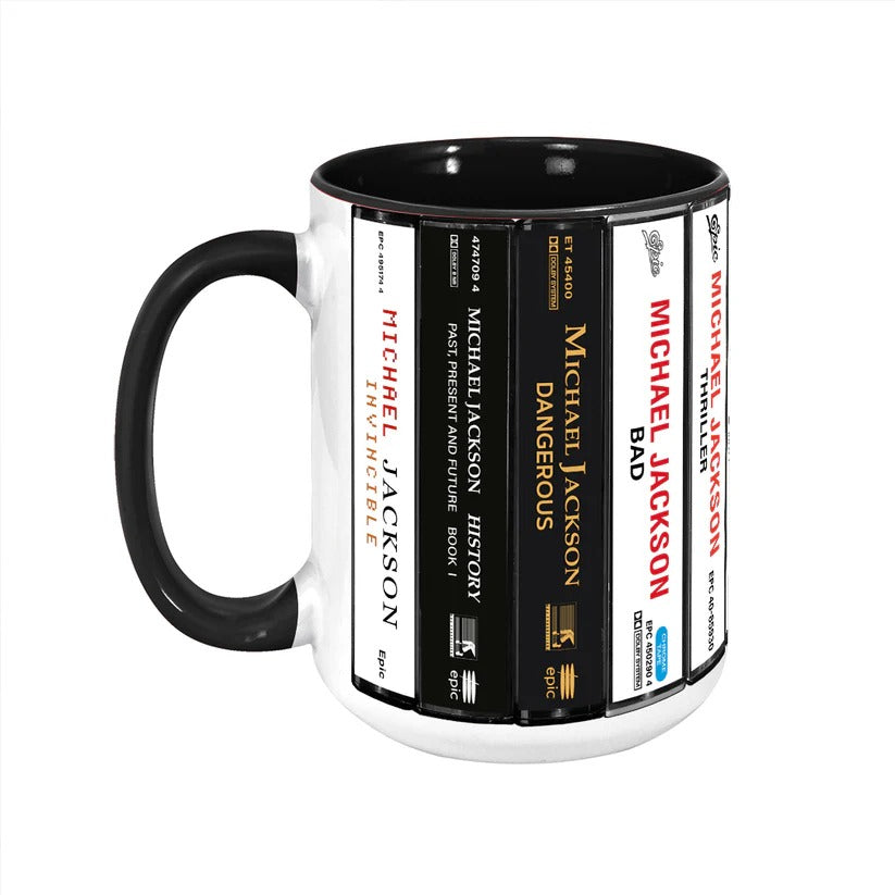 Michael Jackson Retro Cassette Accent Mug Gift for Music Lovers GradoCreations