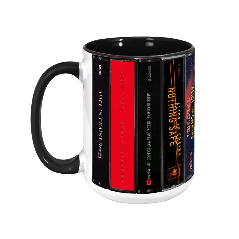 Alice in Chains Cassette Collection Accent Mug Retro Gift GradoCreations