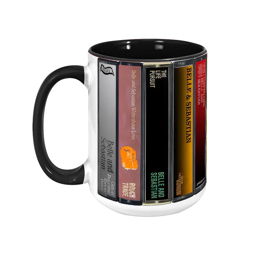 Ceramic Accent Mug Belle and Sebastian Cassette Design Gift GradoCreations
