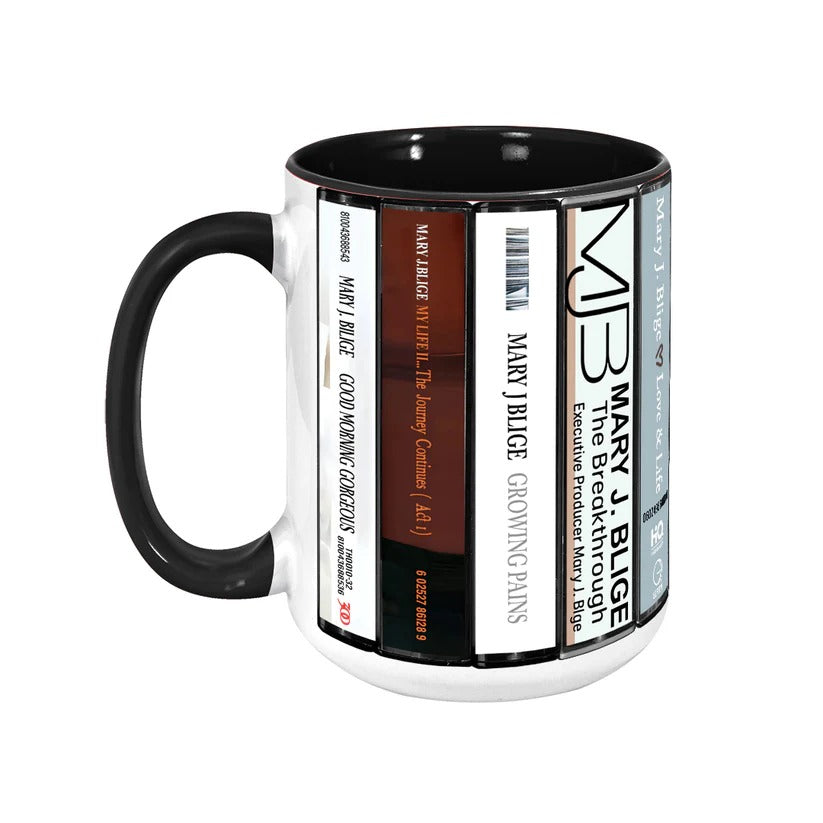Mary J. Blige Cassette Collection Retro Accent Mug Gift GradoCreations