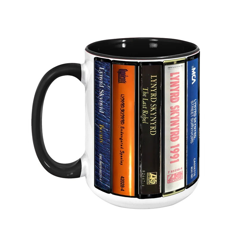 Lynyrd Skynyrd Cassette Accent Mug Retro Gift for Music Lovers GradoCreations