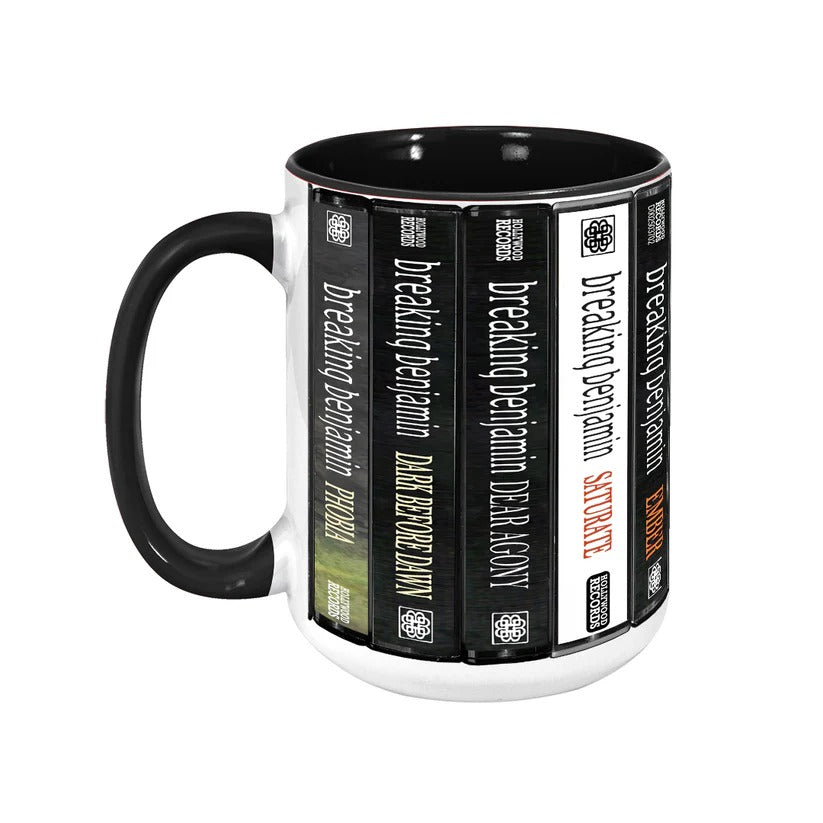 Breaking Benjamin Retro Cassette Accent Mug Ceramic Drinkware GradoCreations