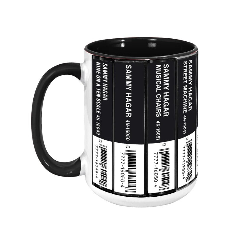 Retro Sammy Hagar Cassette Accent Mug Gift for Music Lovers GradoCreations