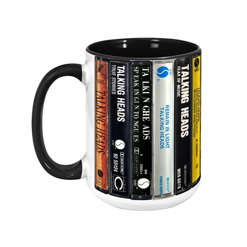 Talking Heads Cassette Collection Accent Mug Gift for Music Lovers GradoCreations