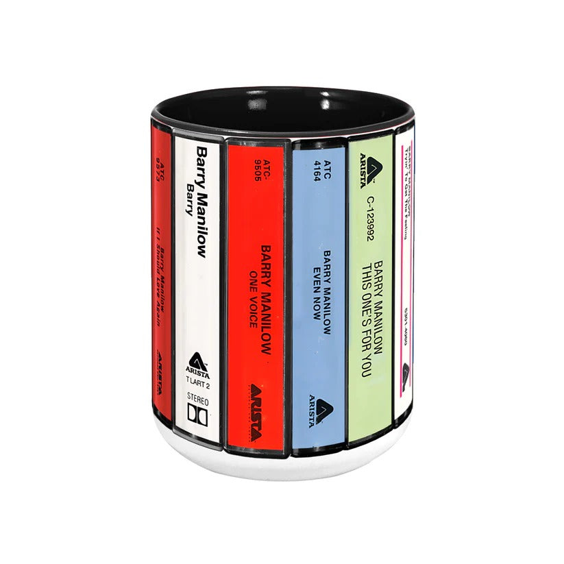 Retro Barry Manilow Album Cassette Accent Mug Gift for Music Lovers GradoCreations