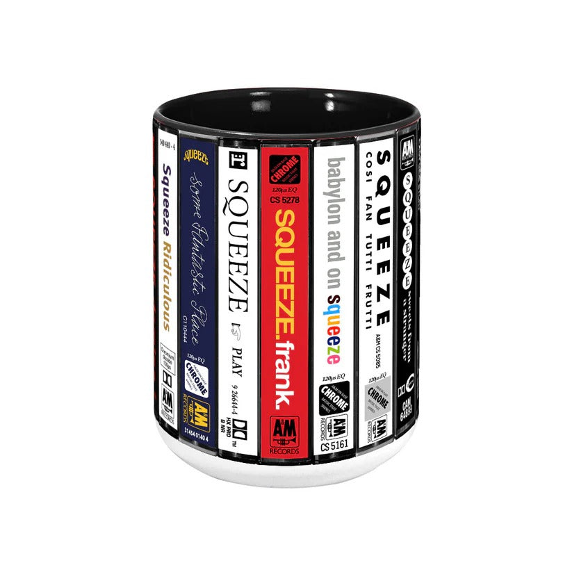 Retro Squeeze Albums Cassette Accent Mug Ceramic Gift GradoCreations