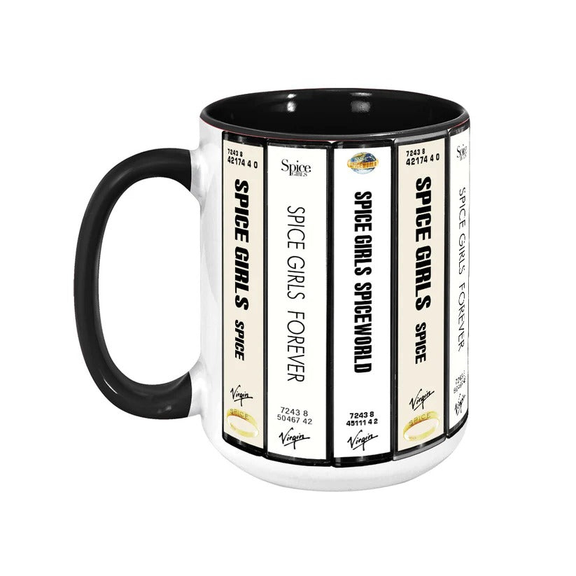 Spice Girls Cassette Collection Retro Accent Mug Ceramic Gift GradoCreations