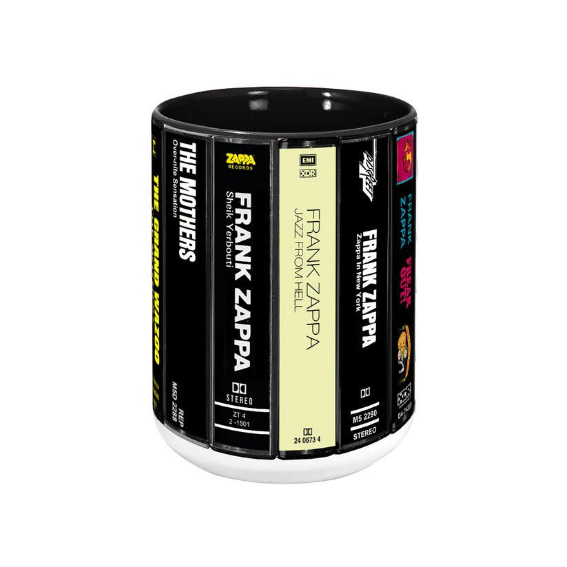 Frank Zappa Cassette Design Accent Mug Retro Gift Idea GradoCreations