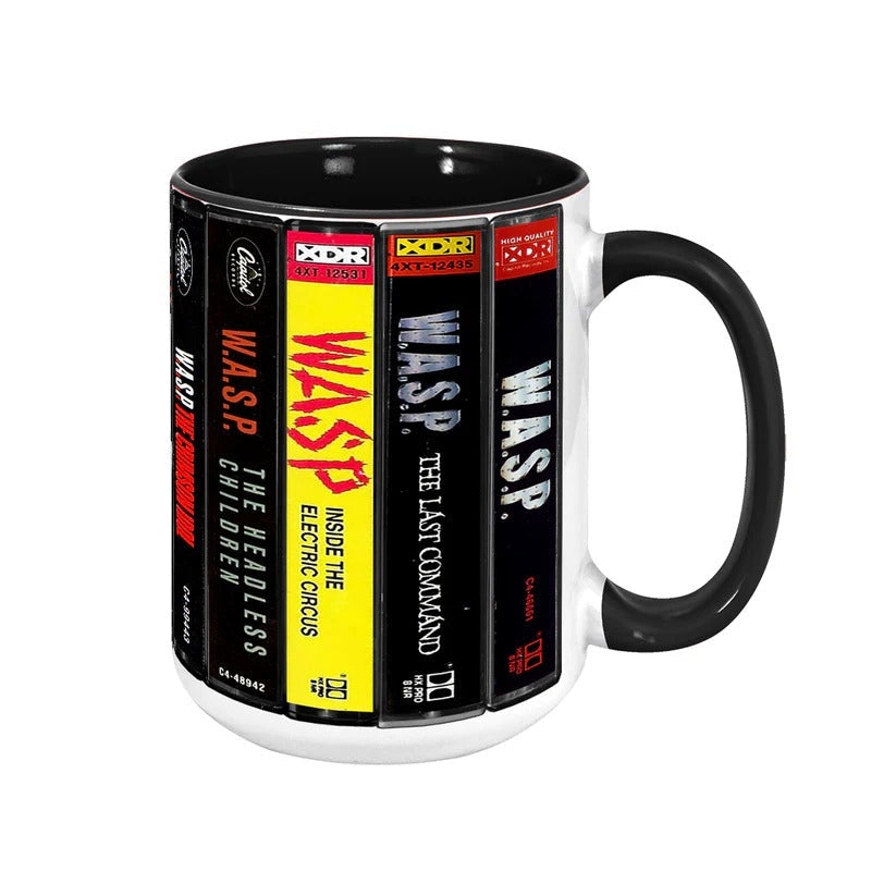 W.A.S.P Cassette Accent Mug Retro Music Gift for Fans GradoCreations