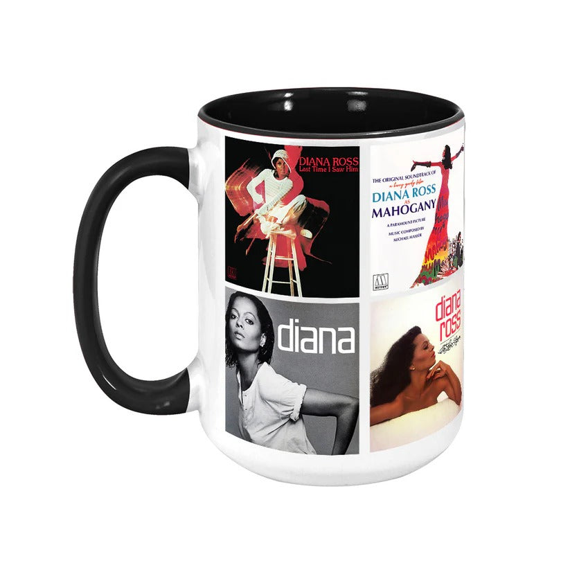 Diana Ross Retro Album Cover Ceramic Mug Gift for Music Lovers GradoCreations