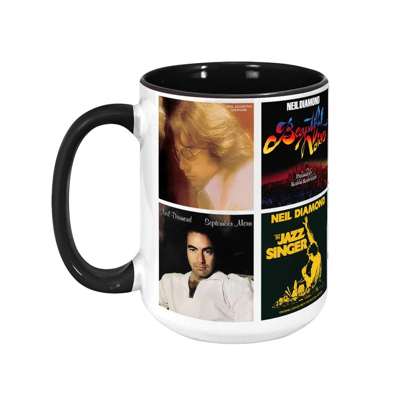 Neil Diamond Albums Cover Retro Ceramic Accent Mug Gift GradoCreations