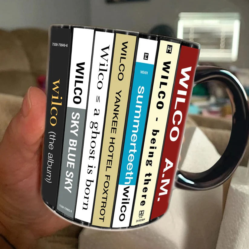 Wilco Cassette Collection Ceramic Accent Mug for Music Lovers GradoCreations