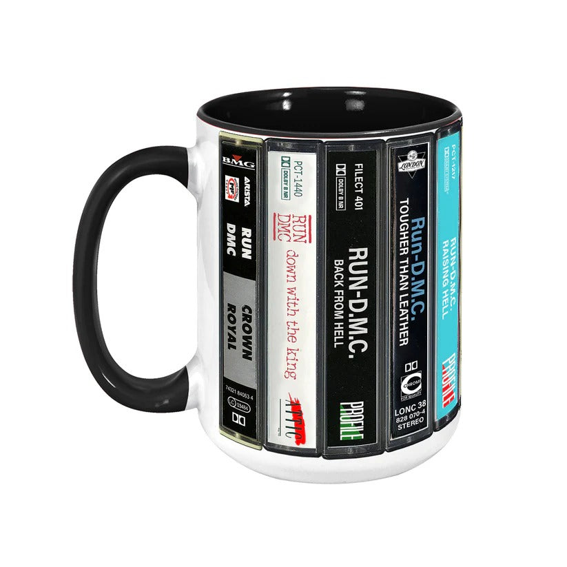 Run-D.M.C. Cassette Retro Accent Mug Gift for Music Lovers GradoCreations