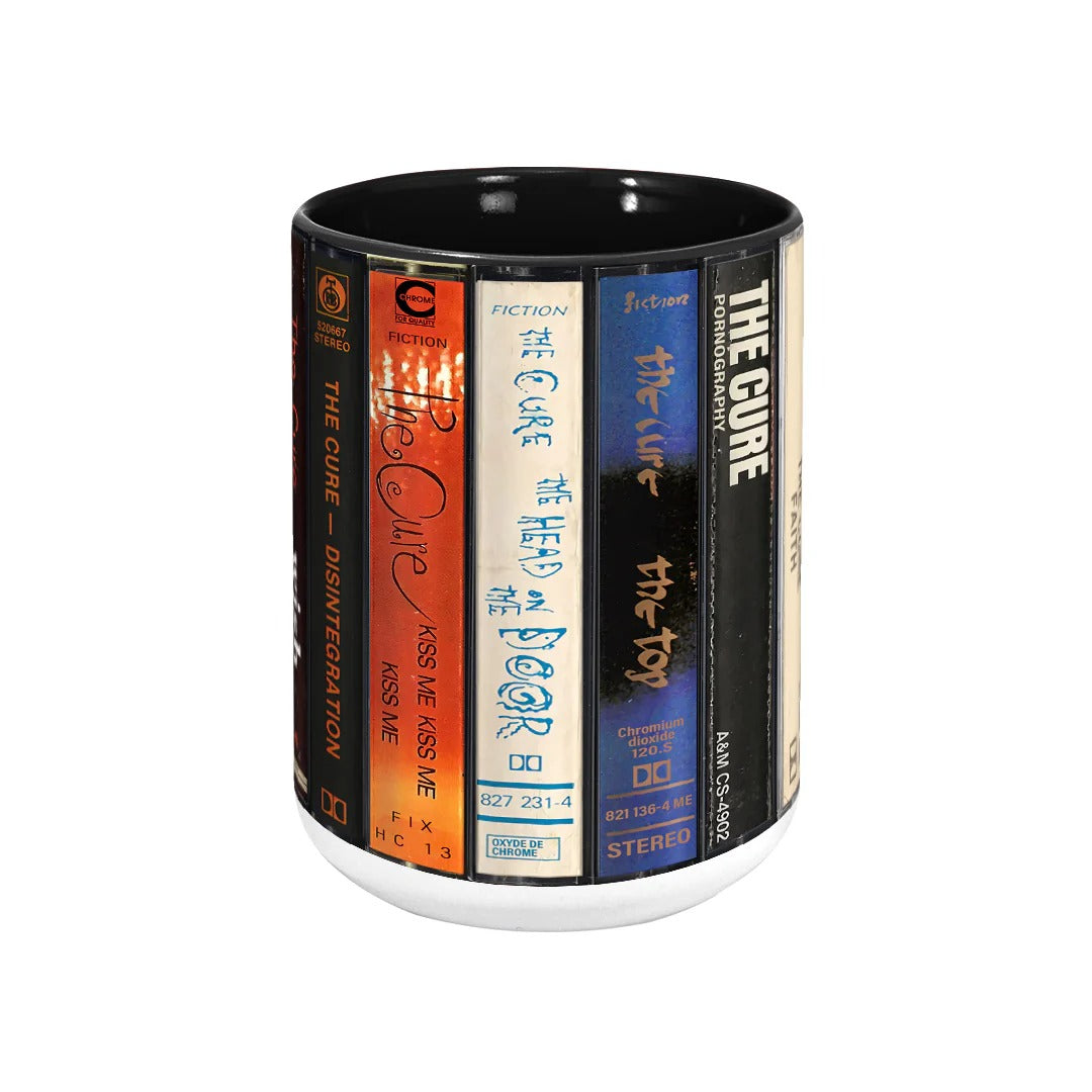 Retro Cassette Accent Mug The Cure Collection Ceramic Gift GradoCreations
