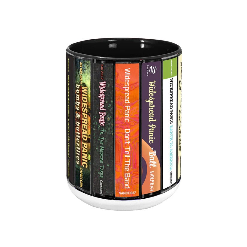 Widespread Panic Cassette Collection Accent Mug | Retro Gift GradoCreations