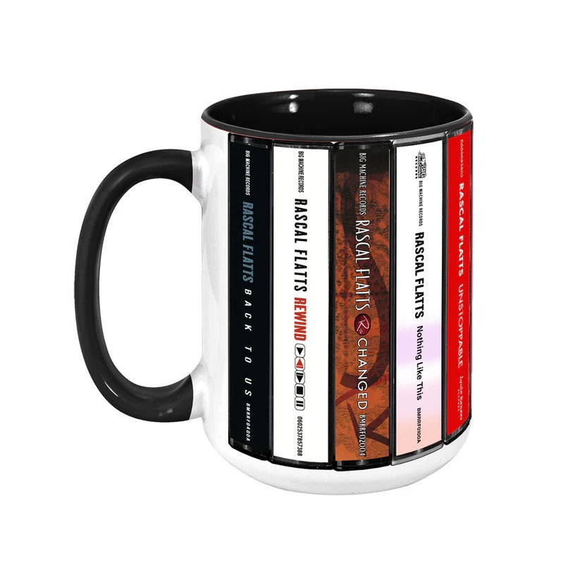 Rascal Flatts Cassette Accent Mug Retro Gift for Music Lovers GradoCreations