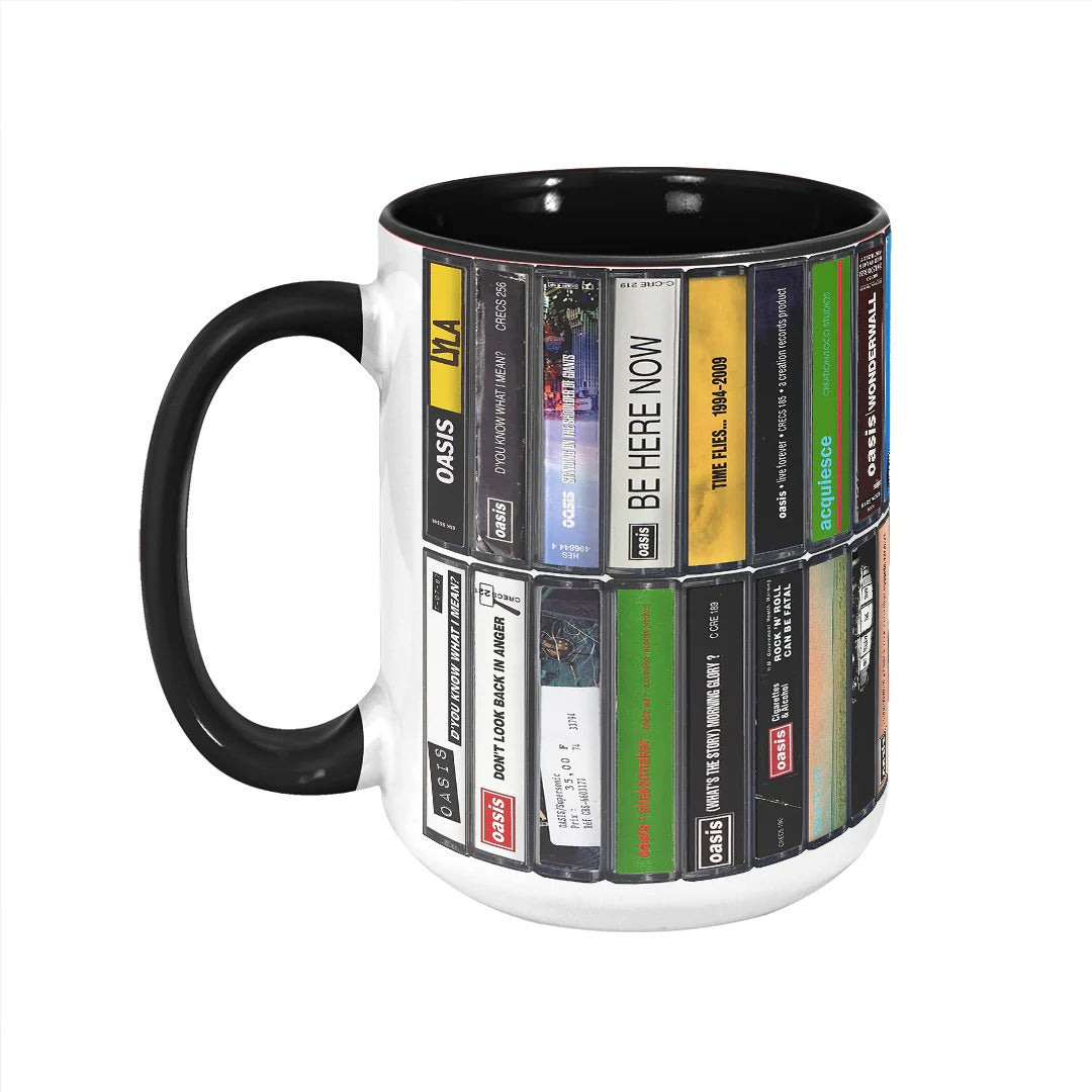 Oasis Albums Retro Ceramic Accent Mug for Music Lovers GradoCreations