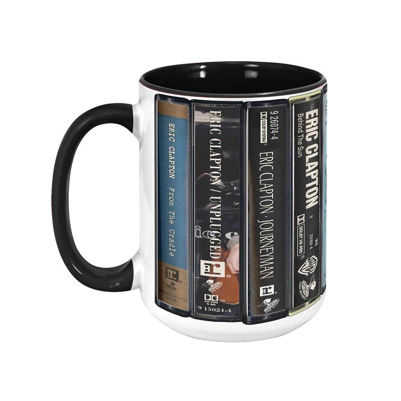 Eric Clapton Cassette Mug Retro Drinkware Gift for Music Lovers GradoCreations