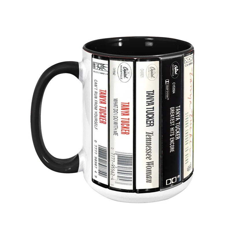 Tanya Tucker Retro Cassette Accent Mug for Music Lovers GradoCreations