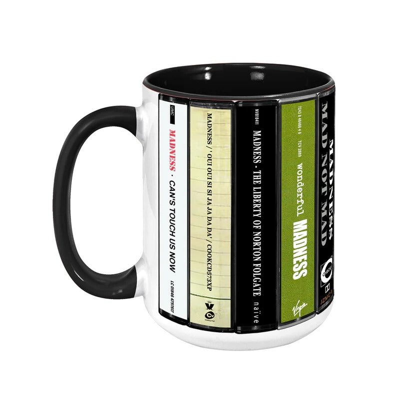 Retro Music Cassette Accent Mug Ceramic Gift for Music Lovers GradoCreations