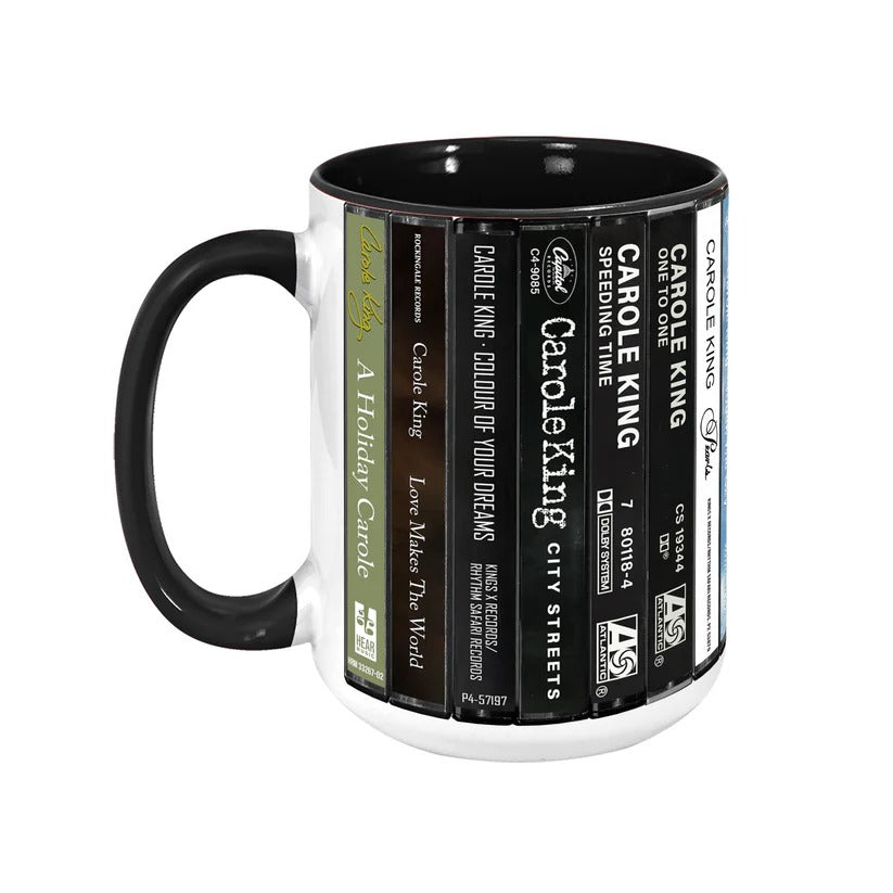 Retro Carole King Cassette Accent Mug Ceramic Gift for Music Lovers GradoCreations