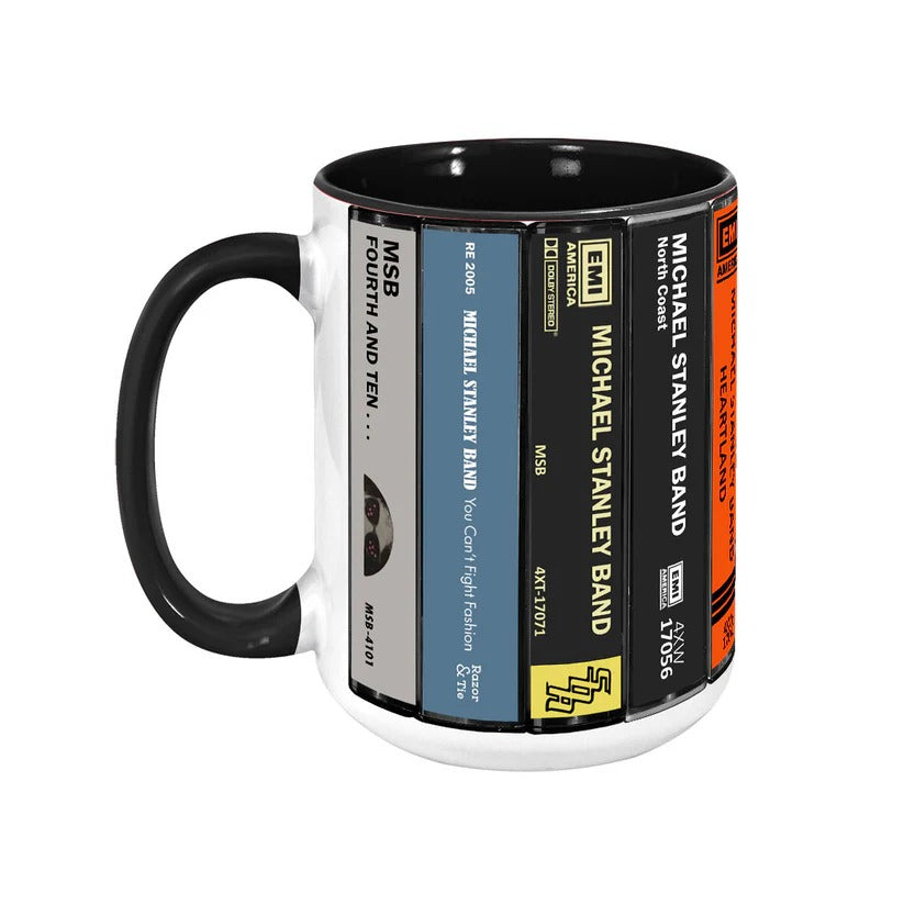 Michael Stanley Band Cassette Accent Mug Retro Drinkware Gift GradoCreations