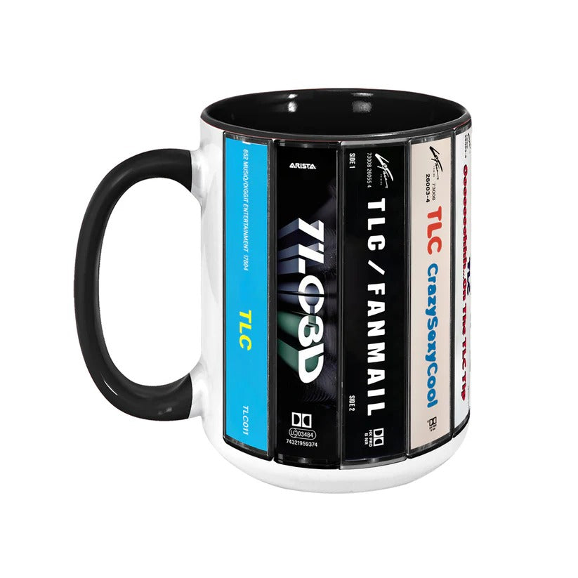 TLC Cassette Mug Ceramic Drinkware Gift for Music Lovers GradoCreations