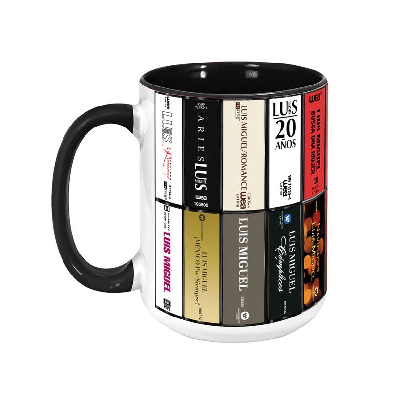 Retro Accent Mug with Luis Miguel Cassette Design for Music Lovers GradoCreations