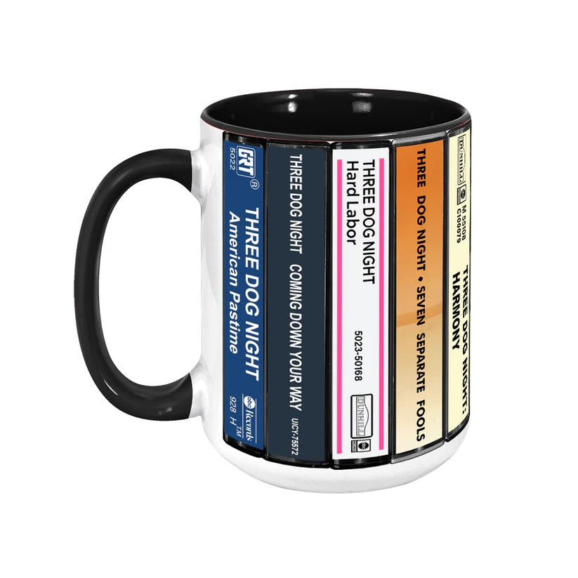 Three Dog Night Cassette Accent Mug Retro Music Gift GradoCreations