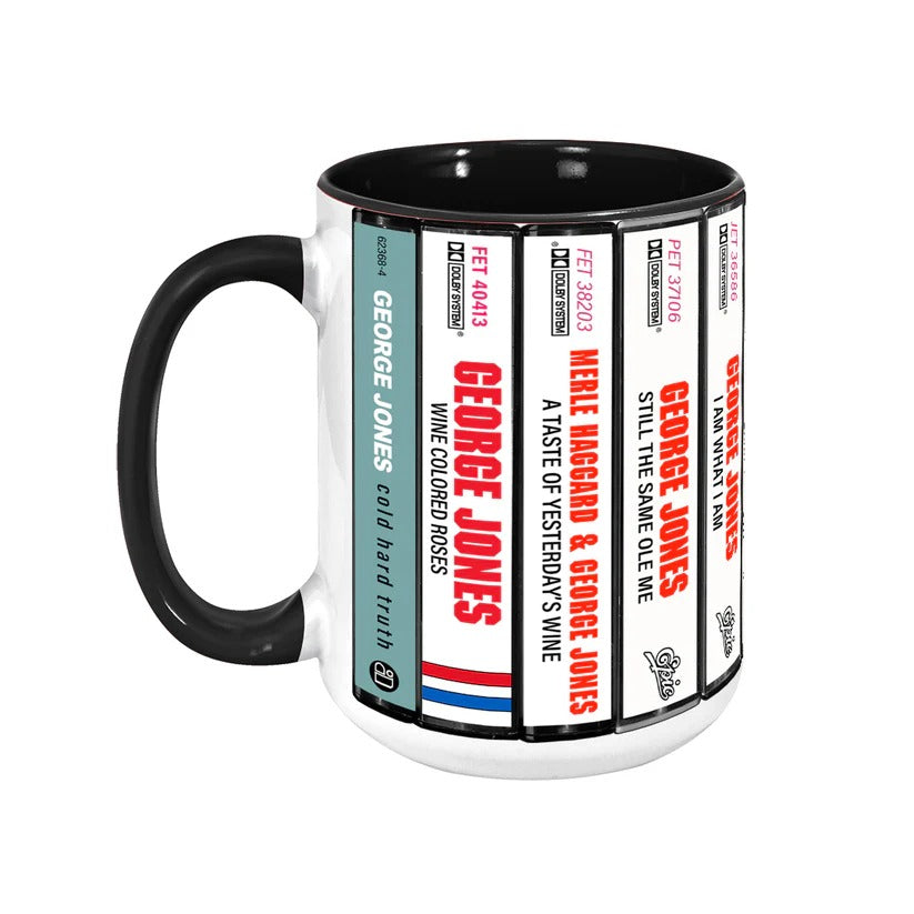 George Jones Cassette Accent Mug Retro Gift for Music Lovers GradoCreations
