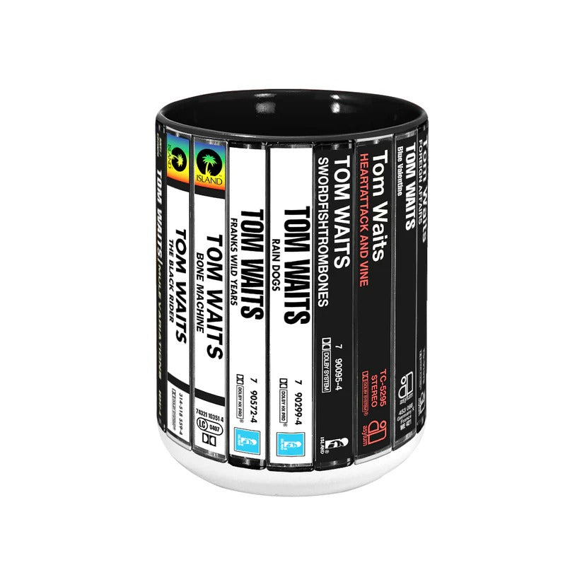 Tom Waits Album Cassette Collection Ceramic Accent Mug Gift GradoCreations
