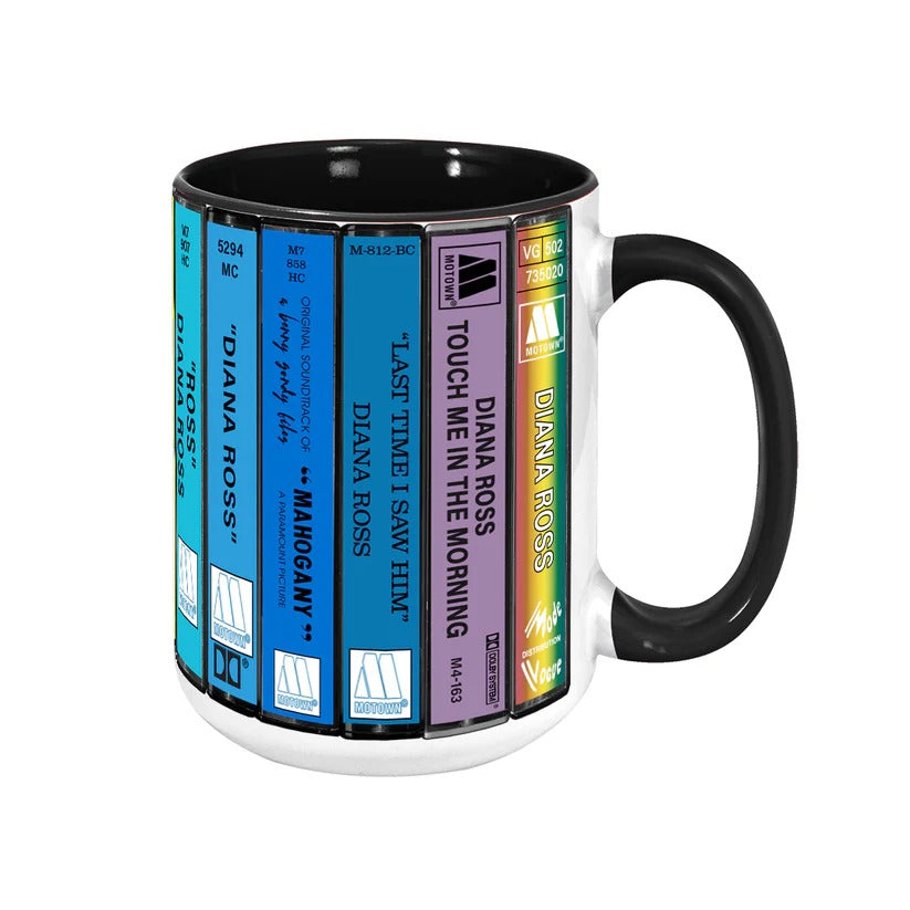 Diana Ross Cassette Mug Retro Accent Drinkware Gift GradoCreations