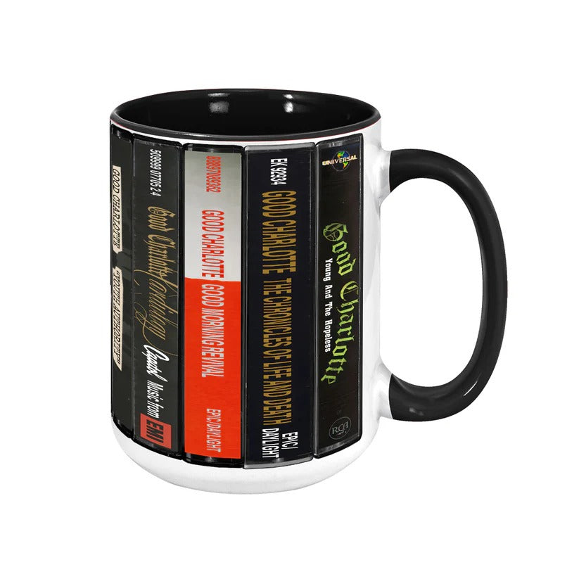 Good Charlotte Cassette Album Accent Mug Retro Ceramic Drinkware GradoCreations