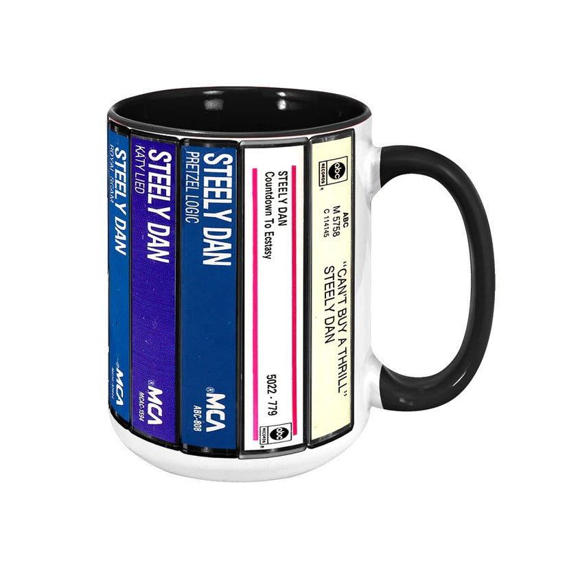 Steely Dan Cassette Collection Retro Accent Mug | Ceramic Drinkware GradoCreations