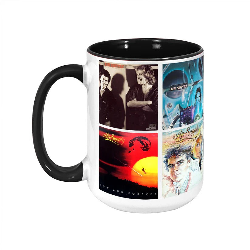 Retro Air Supply Album Cover Accent Mug Ceramic Gift GradoCreations