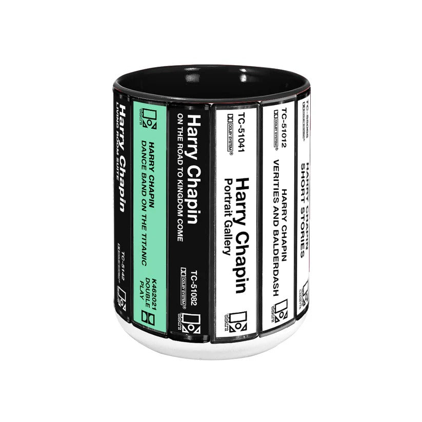 Harry Chapin Cassette Collection Accent Mug Ceramic Gift GradoCreations