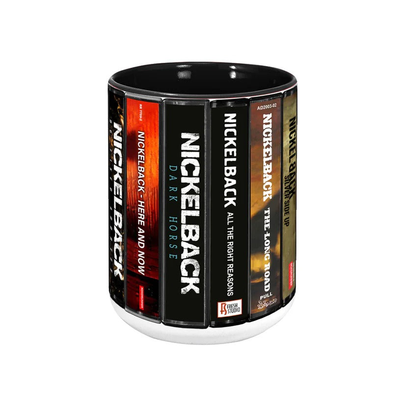 Nickelback Cassette Collection Accent Mug | Vintage Music Gift GradoCreations