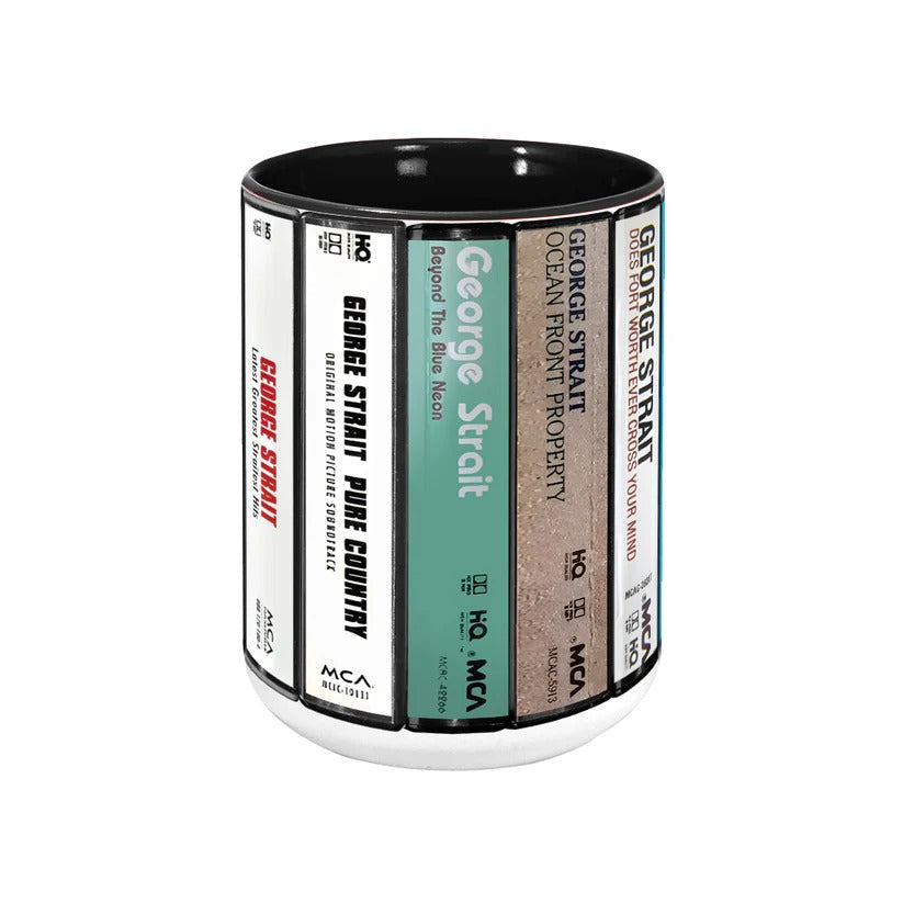 Retro Cassette Accent Mug for Music Lovers | Ceramic Drinkware GradoCreations