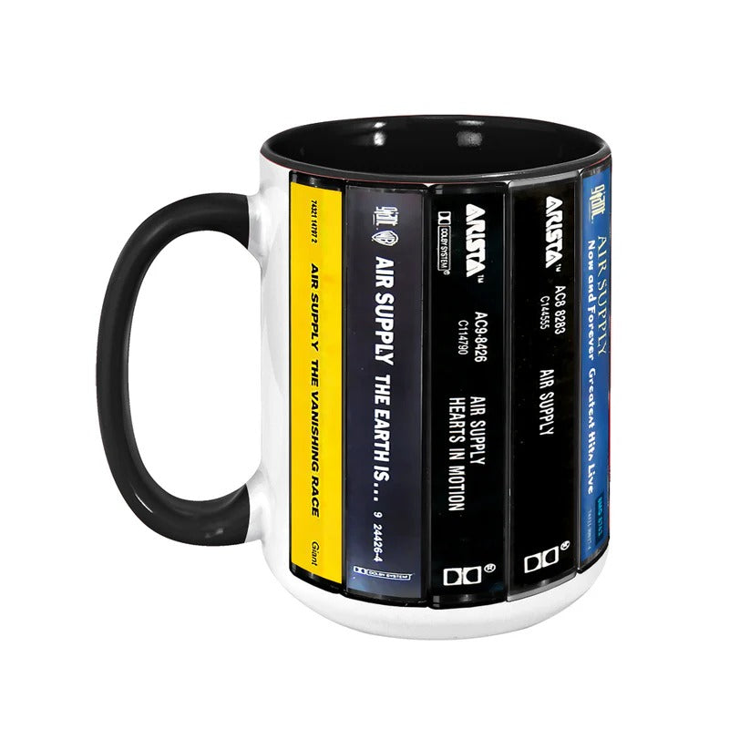 Retro Cassette Album Accent Mug for Air Supply Fans | Gift GradoCreations