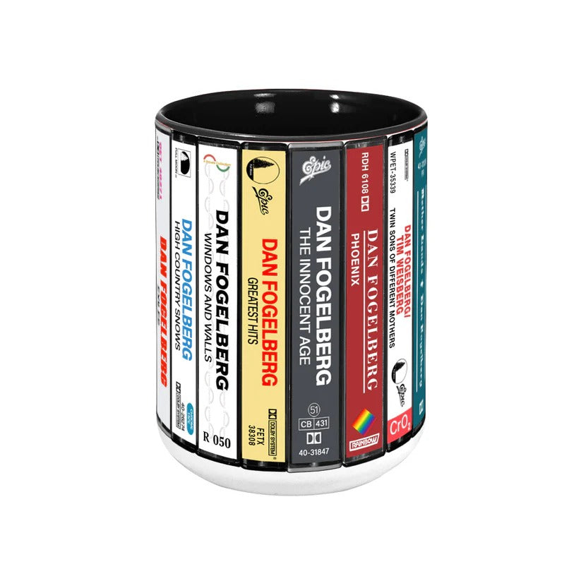 Dan Fogelberg Cassette Accent Mug Ceramic Retro Gift GradoCreations