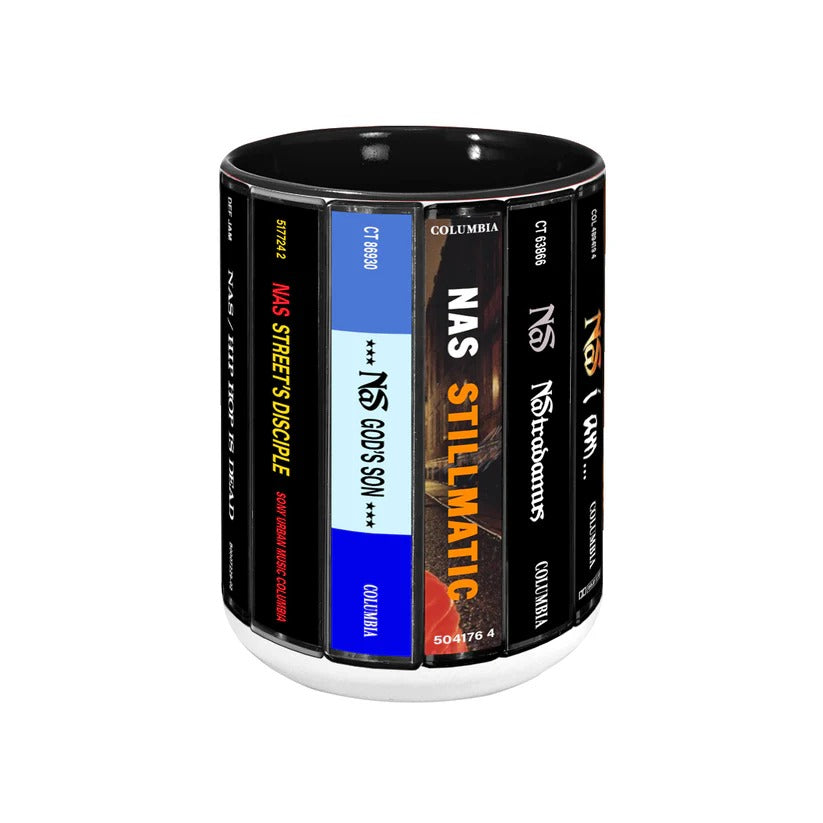 Retro Ceramic Accent Mug Featuring Nas Albums Collection GradoCreations